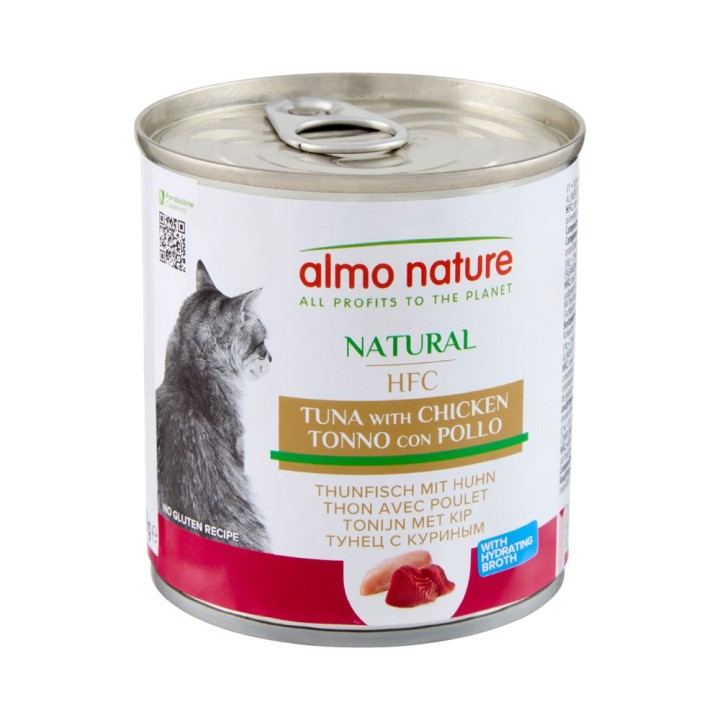 5 + 1 gratis! 6 x 280 g Almo Nature HFC Natural - Thunfisch mit Huhn