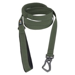 Rukka® Bliss x Stoßdämpfende Hundeleine, oliv - Größe M: 200 cm lang, 20 mm breit