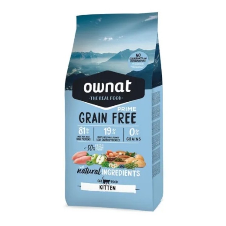 Ownat Cat Grain Free Prime Kitten - 3 kg