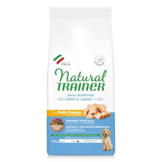 Natural Trainer Puppy & Junior Maxi mit Huhn - 12 kg