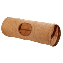 Kerbl Pet Nagertunnel aus Leinen - Ø 18 x L 50 cm
