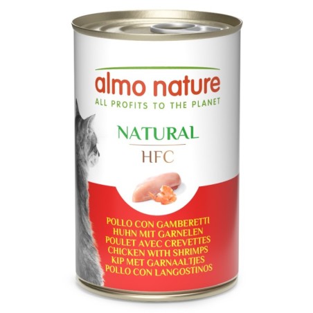 5 + 1 gratis! 6 x 140 g Almo Nature HFC Natural - Huhn mit Garnelen