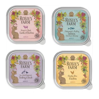 Rosie's Farm Adult 16 x 100 g zum Sonderpreis! - Mix Paket (4 Sorten)