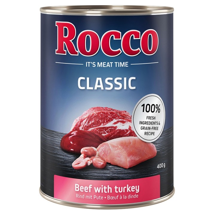 Top-Angebot Rocco Classic 24 x 400 g - Rind mit Pute
