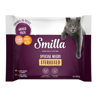 Smilla Frischebeutel Sterilised Häppchen mit Gemüse - Probiermix (4 x 85 g)