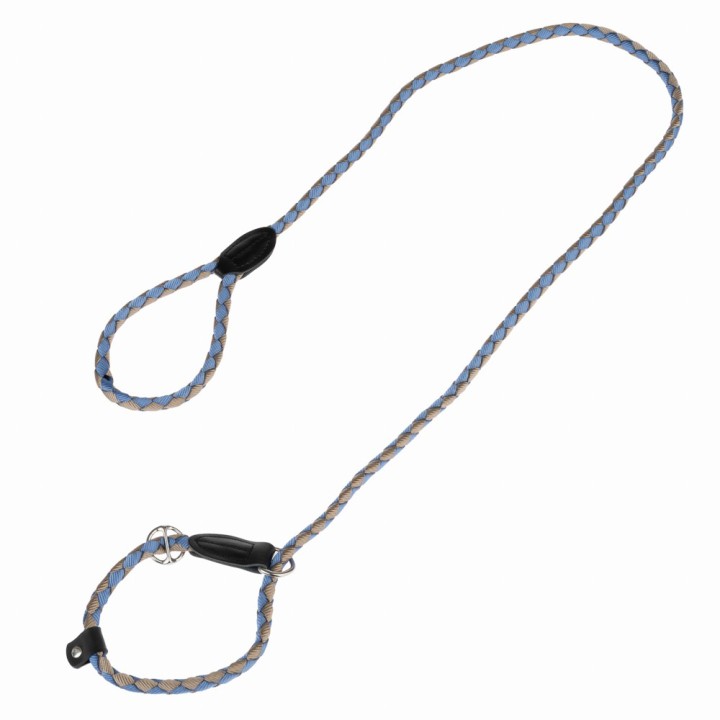 TIAKI Retrieverleine Twist - 170 cm lang, Ø 12 mm - blau/grau