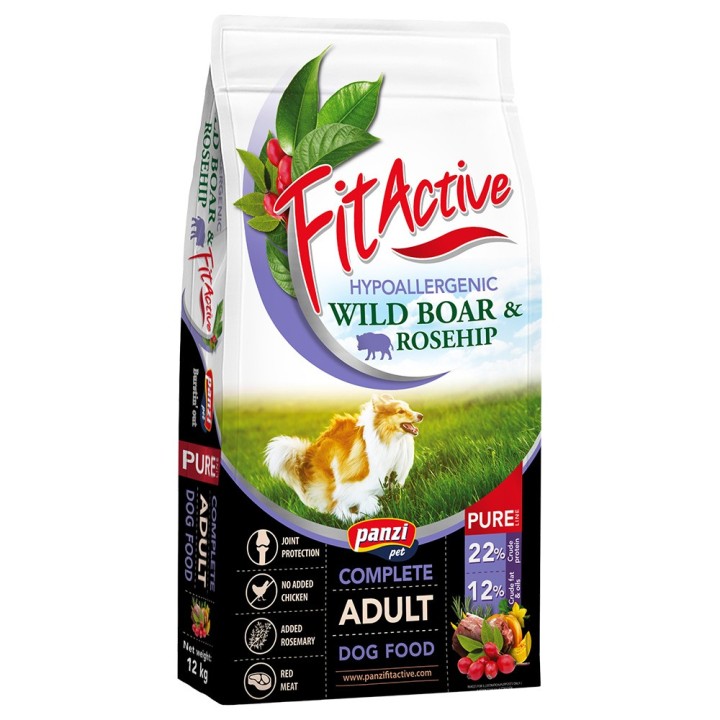 FitActive Pure Hypoallergenic Wildschwein & Hagebutte - 12 kg