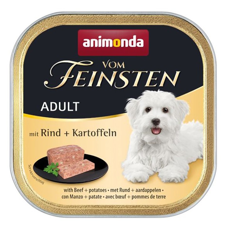 animonda vom Feinsten Adult 22 x 150 g - mit Rind & Kartoffeln