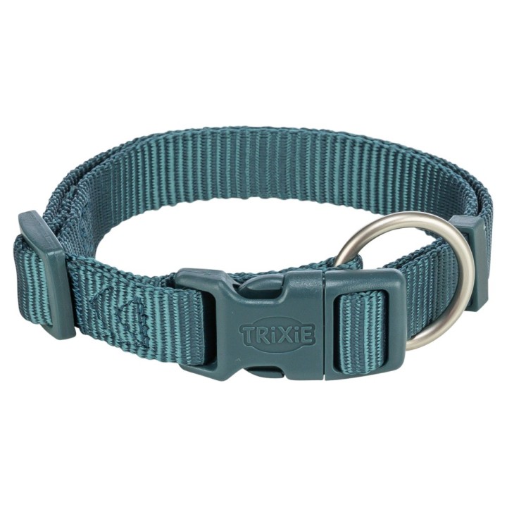 Trixie Premium Halsband, petrol - Größe XS - S: 22 - 35 cm Halsumfang, 10 mm breit