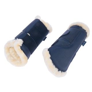 Nomad Tales Set Dressurgamaschen & Hufglocken, marineblau - 2 Dressurgamaschen, Größe S