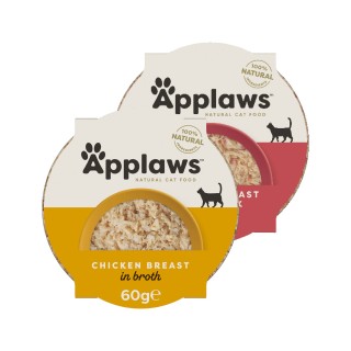 Applaws Pots Katzenfutter - Schälchen - Chicken Breast & Duck - 10 x 60 g