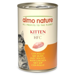 5 + 1 gratis! 6 x 140 g Almo Nature HFC Natural - Kitten Huhn