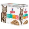9 + 3 gratis! 12 x 85 g Hill's Science Plan - Adult Perfect Weight: Huhn & Lachs