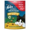 Felix Naturally Delicious - Sparpaket Huhn & Katzenminze (3 x 180 g)
