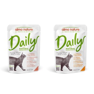Sparpaket Almo Nature Daily Menu Pouch 12 x 70 g - Mixpaket 3 (2 Sorten)