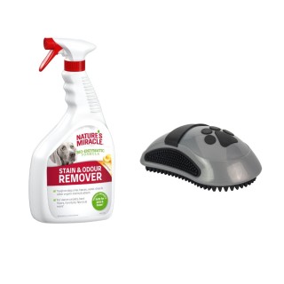 709 ml / 946 ml Natures Miracle + FURminator Curry Comb Striegel gratis! - Flecken- und Geruchsentferner (946 ml)