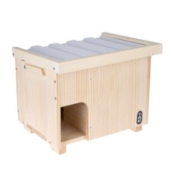 TIAKI Winterfestes Igelhaus - ca. L 40,4 x B 32 x H 33 cm