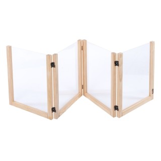 TIAKI Kleintier-Freilaufgitter aus Holz - L 201,5 x B 60 x H 3 cm