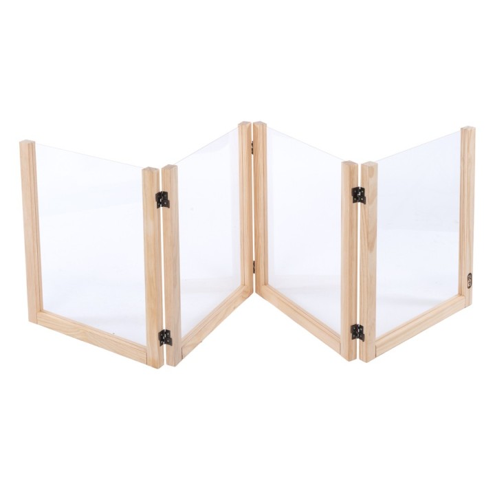 TIAKI Kleintier-Freilaufgitter aus Holz - L 201,5 x B 60 x H 3 cm