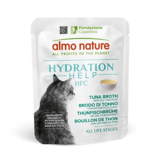 Almo Nature HFC Hydration Help 6 x 50 g - Thunfischbrühe mit Thunfischfilet