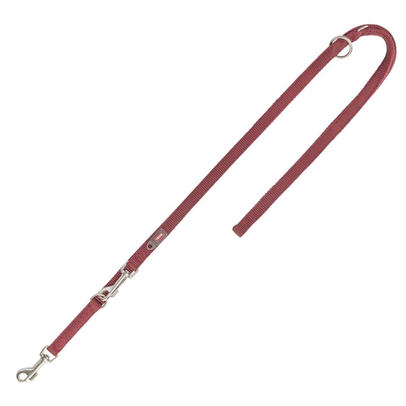 Trixie Premium Verlängerungsleine doppellagig, sangria - Größe M - L: 200 cm lang, 20 mm breit
