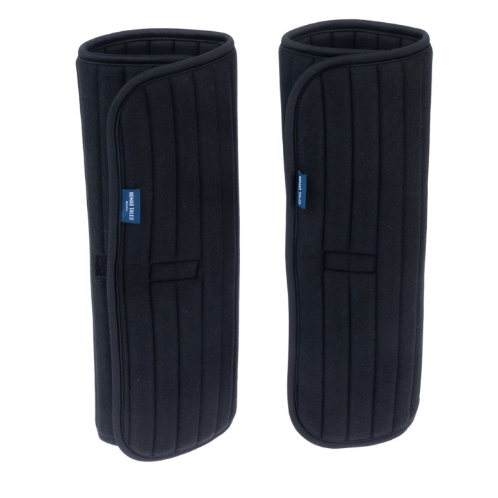 Nomad Tales Bandagierunterlagen mit Klett, schwarz - Größe S (2 Stück)