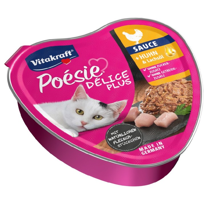 Vitakraft Poésie Délice Plus 15 x 85 g - Huhn