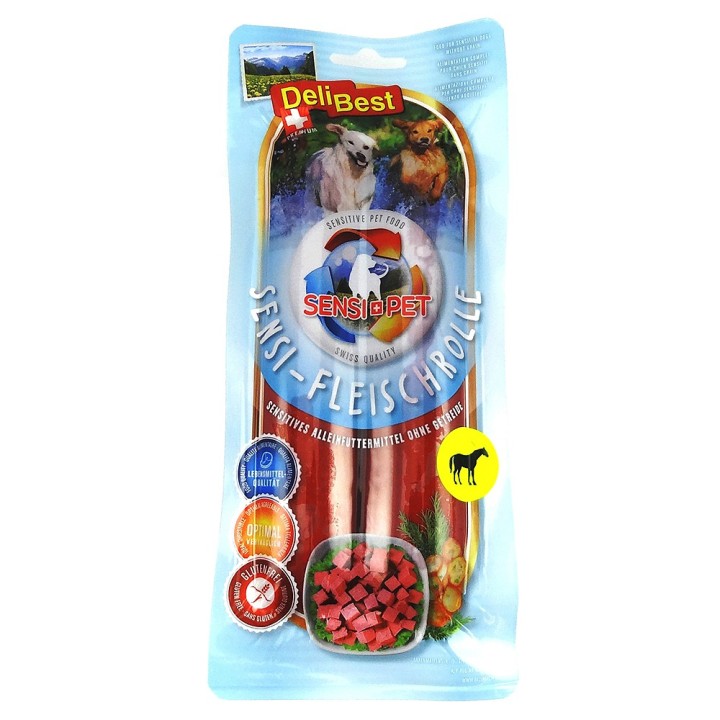 DeliBest Sensi Fleischrolle Pferd - 2 x 400 g