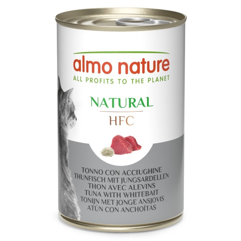5 + 1 gratis! 6 x 140 g Almo Nature HFC Natural - Thunfisch mit Jungsardellen