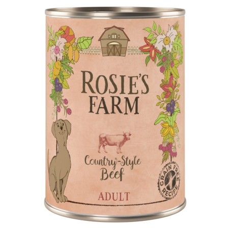 5 + 1 gratis! Rosie's Farm Adult 6 x 400 g - Rind