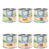 Feringa Single Meat Menü 6 x 200 g - Mixpaket (Huhn, Kaninchen, Lamm, Kalb, Ente, Lachs)