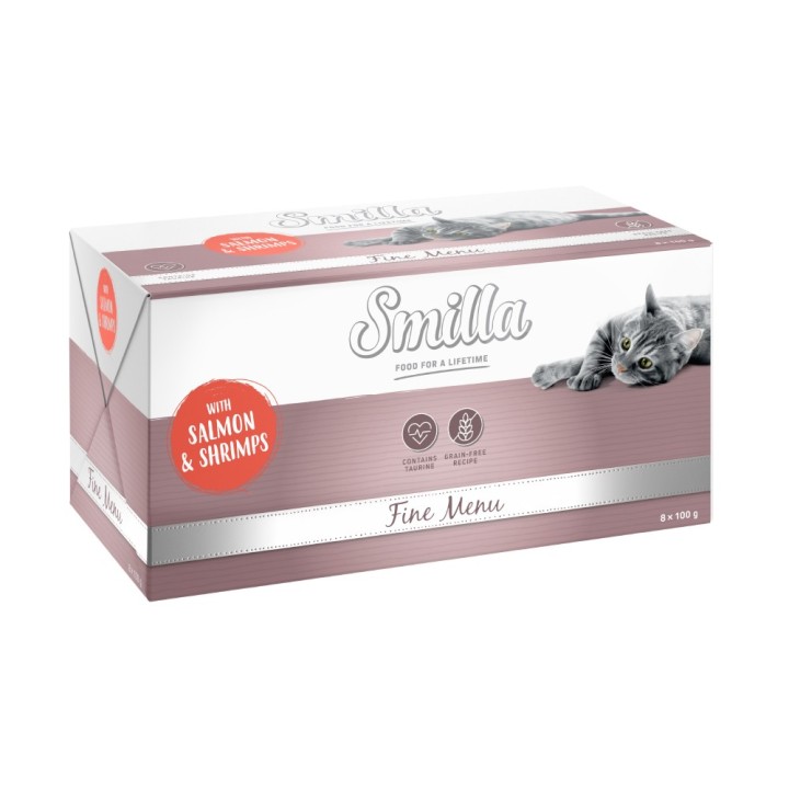 Smilla Schale Fine Menu 8 x 100 g - Lachs & Shrimps
