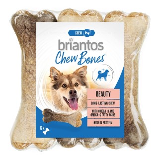 Briantos Chew Bone Beauty für Hunde - 6 x 12 cm (330 g)