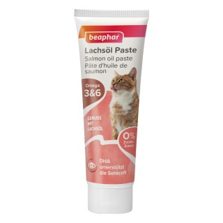 Beaphar Lachsöl Paste für Katzen - Sparpaket: Lachsöl 2 x 250 g