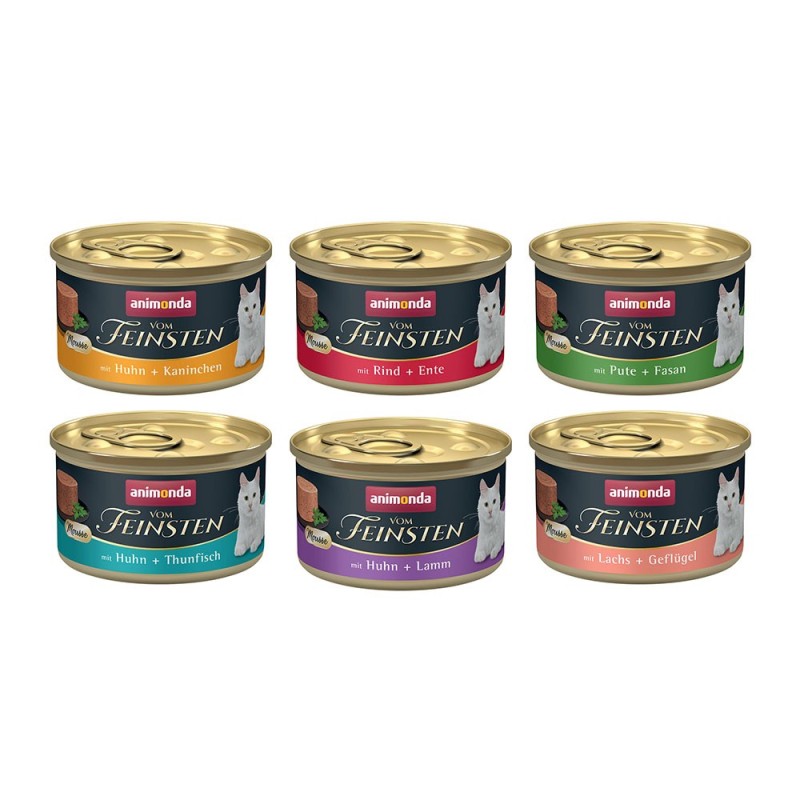 animonda Vom Feinsten Adult 72 x 85 g - Mousse-Vielfalt (6 Sorten)
