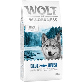 Wolf of Wilderness Adult "Blue River" Lachs - getreidefrei - 12 kg