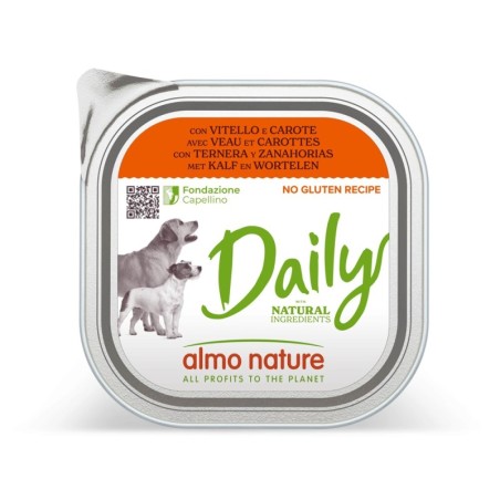 8 + 1 gratis! 9 x 300 g Almo Nature Daily  - mit Kalb und Karotten