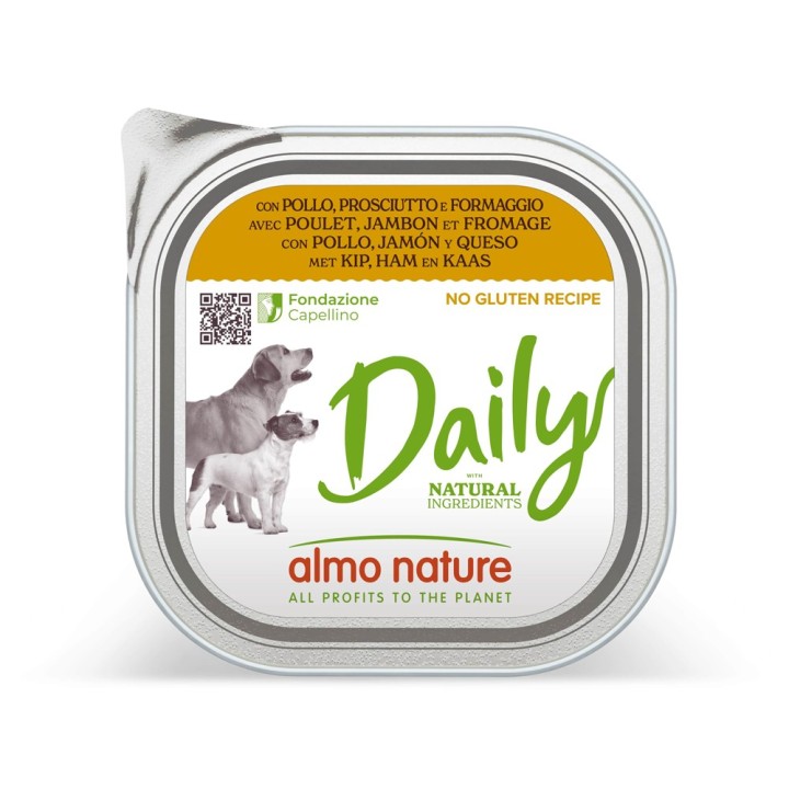 8 + 1 gratis! 9 x 300 g Almo Nature Daily  - mit Huhn, Schinken und Käse