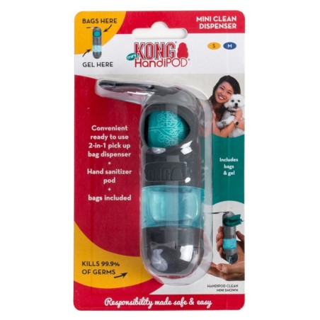KONG HandiPOD Mini Kotbeutelspender & Handgel - inkl. 1 Rolle Kotbeutel & Handgel