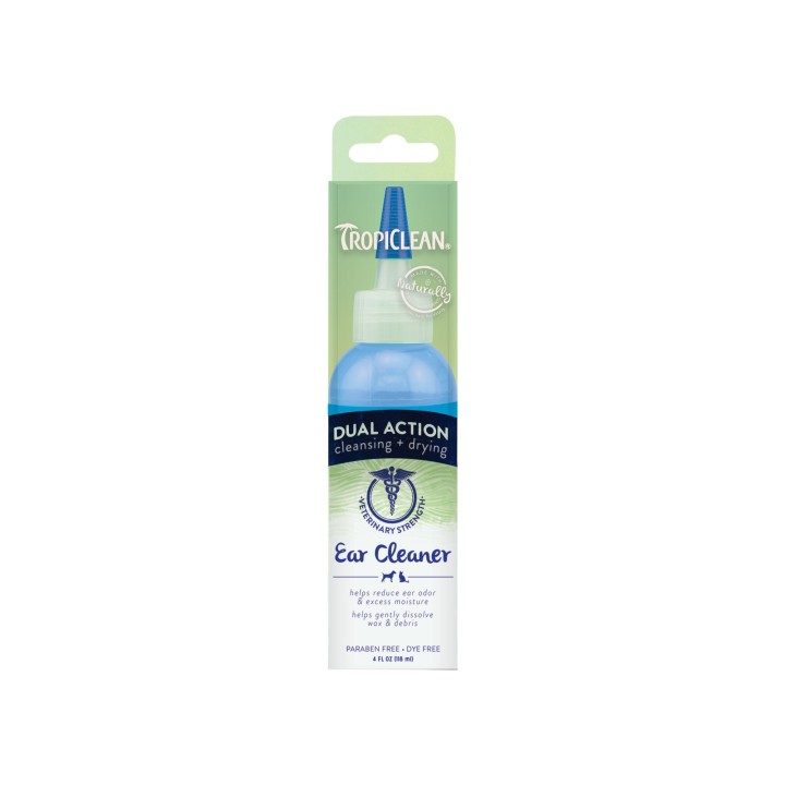 TropiClean Dual Action Ear Cleaner - 118 ml