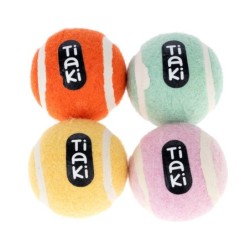 TIAKI Tennisbälle für Hunde im Set - 4 Stück (ca. Ø 5 cm)