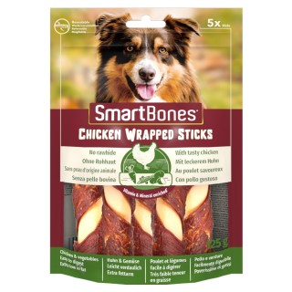 2 + 1 gratis! 3 x SmartBones Kausnacks - Wrapped Sticks Huhn (3 x 5 Stück)