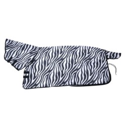 Nomad Tales Fliegendecke Zebra mit festem Halsteil - 125 cm Rückenlänge