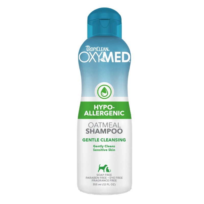 TropiClean OxyMed Hypoallergenes Shampoo für Haustiere - 355 ml