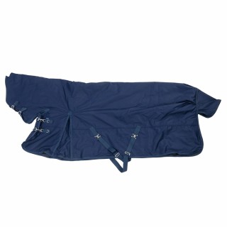 Nomad Tales Wasserdichte High-Neck Winterdecke, marineblau - Rückenlänge 125 cm