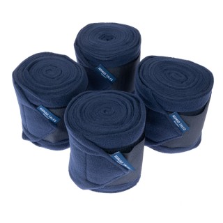 Nomad Tales Pferdebandagen aus Fleece, marineblau - Full (4er Set)