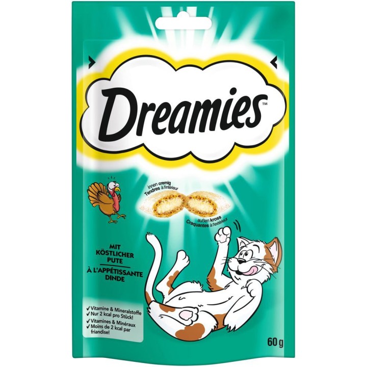 Dreamies Katzensnack Klassik - Sparpaket Pute (6 x 60 g)