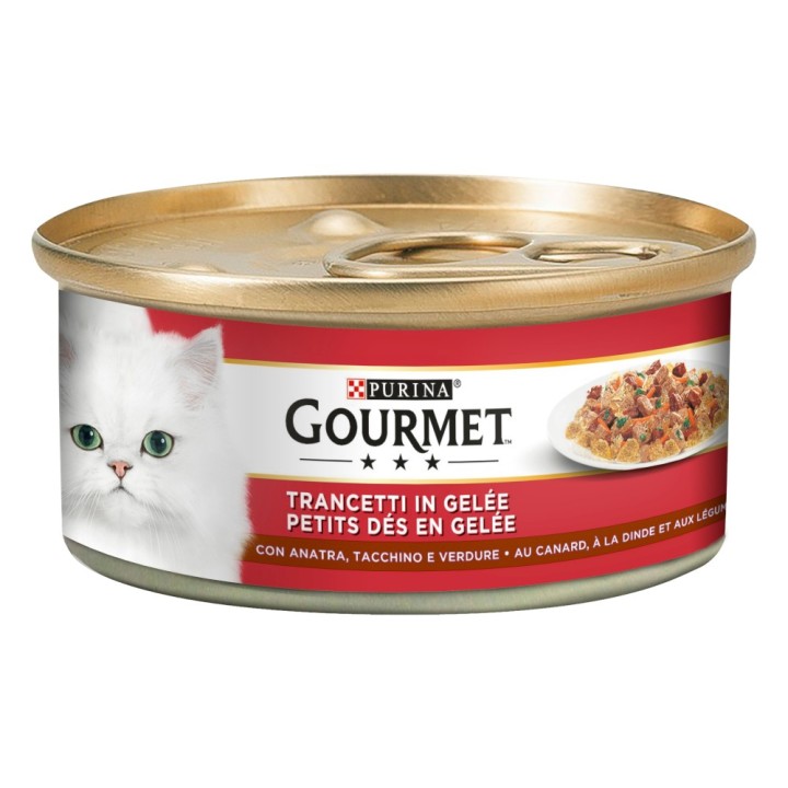 Gourmet Nassfutter 24 x 195 g - Ente & Truthahn