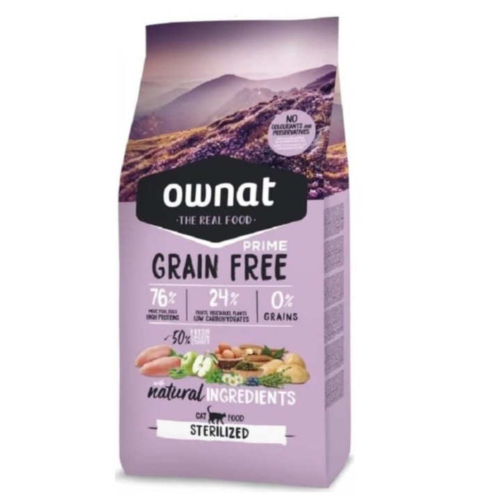Ownat Cat Grain Free Prime Sterilised Huhn - 8 kg