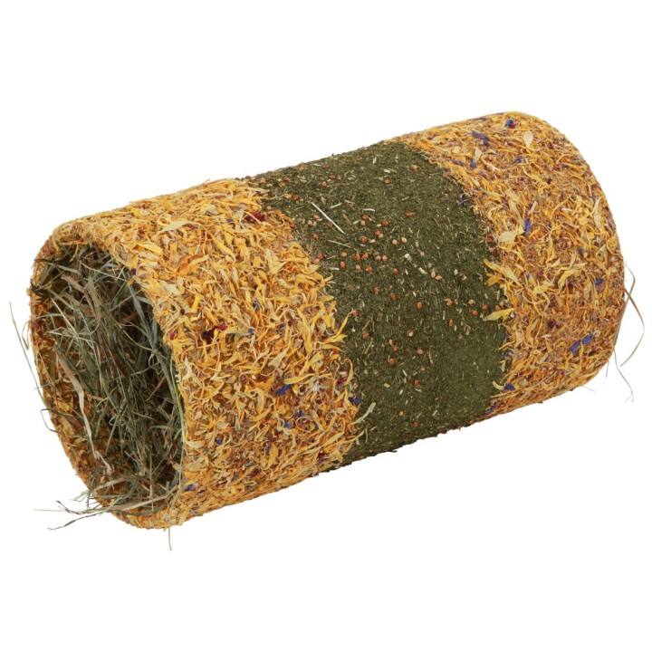 Kerbl Pet Native Snacks Gefüllter Kräutertunnel - Ø 14,5 x L 25 cm